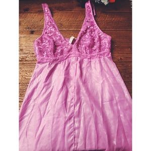 BRAND NEW purple Soma nightgown + underwear combo